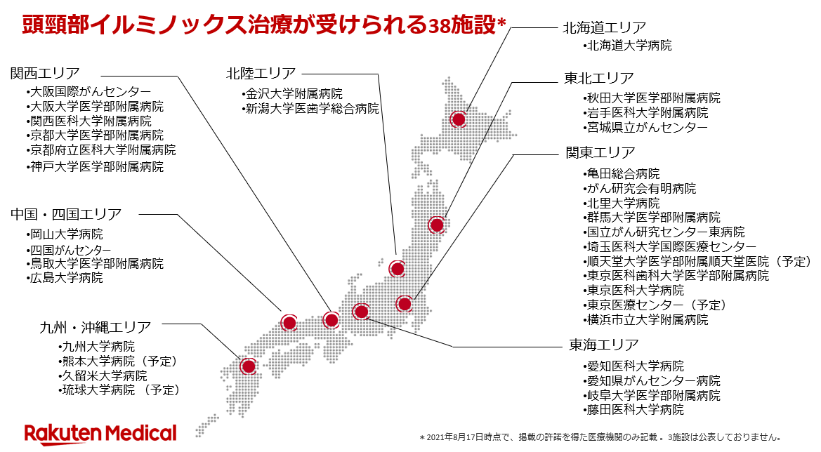 楽天メディカルジャパン、イルミノックスとBioBlade®レーザシステムによる光免疫療法が提供される施設について、今秋には約40施設まで拡大 -  楽天メディカル - がん克服。生きる。